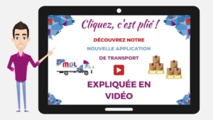 Cliqué c'est plié application commandes transport en ligne vidéo