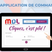 Cliquez c'est plié l'application pour commander le transport de vos produits palettisés