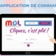 Cliquez c'est plié l'application pour commander le transport de vos produits palettisés