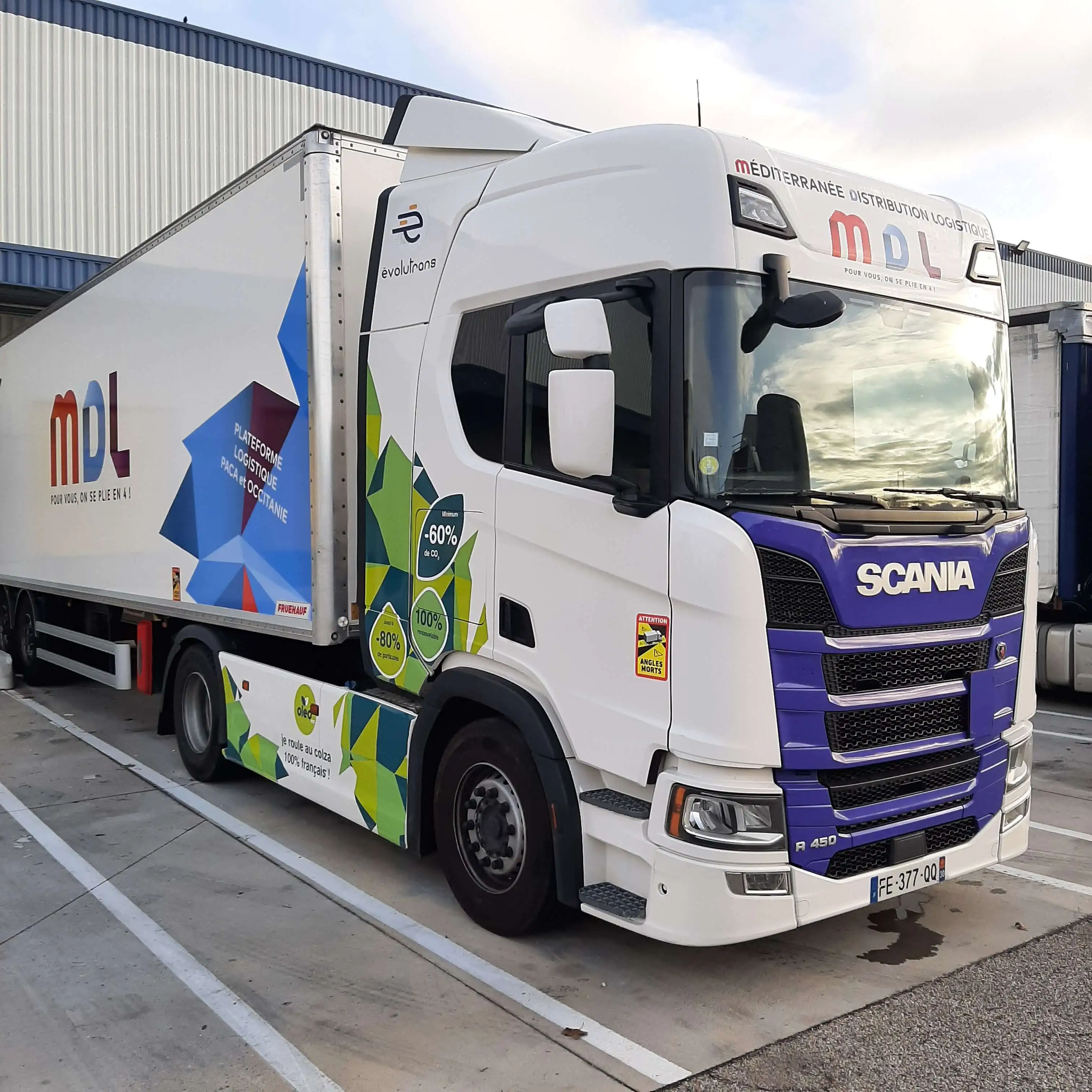 MDL réceptionne de nouveaux camions au B100 d'Oleo100