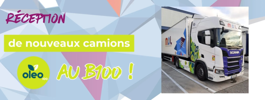 MDL réceptionne de nouveaux camions au B100